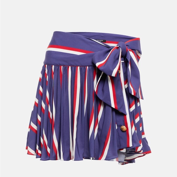 balmain paris striped tie mini skirt - Picture 8 of 15